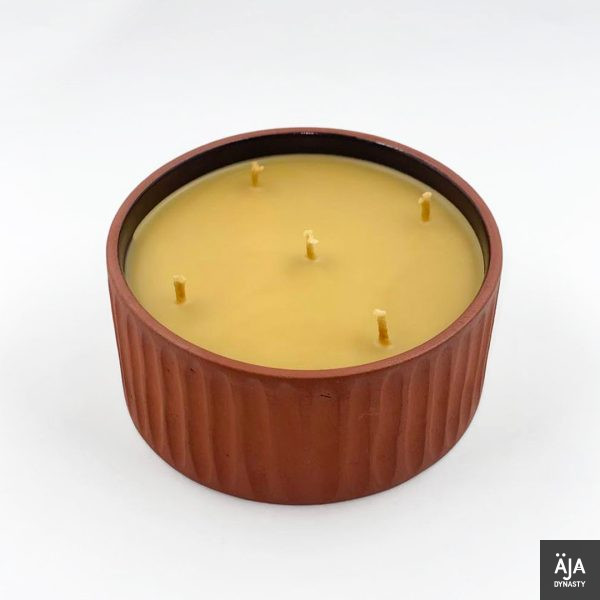 Chandrakar (Moonshape) ceramic candle - Image 2