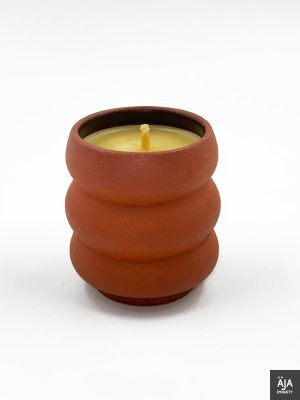 Chandramala (Garland of moon) ceramic candle