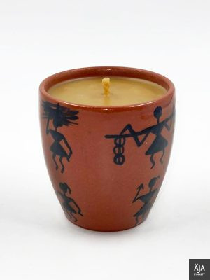 Ghar ko garima (Dignity of the house) ceramic candle