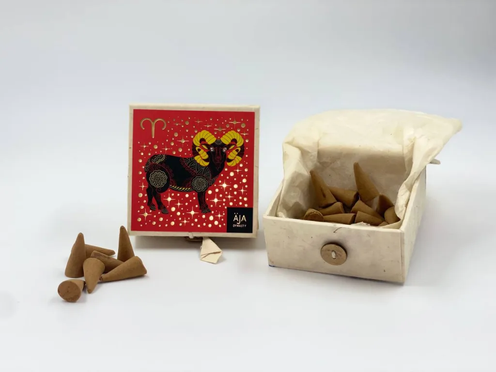 Aries Zodiac sign cone-shaped incense