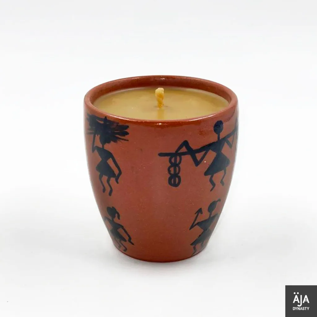 Ghar ko garima (Dignity of the house) ceramic candle