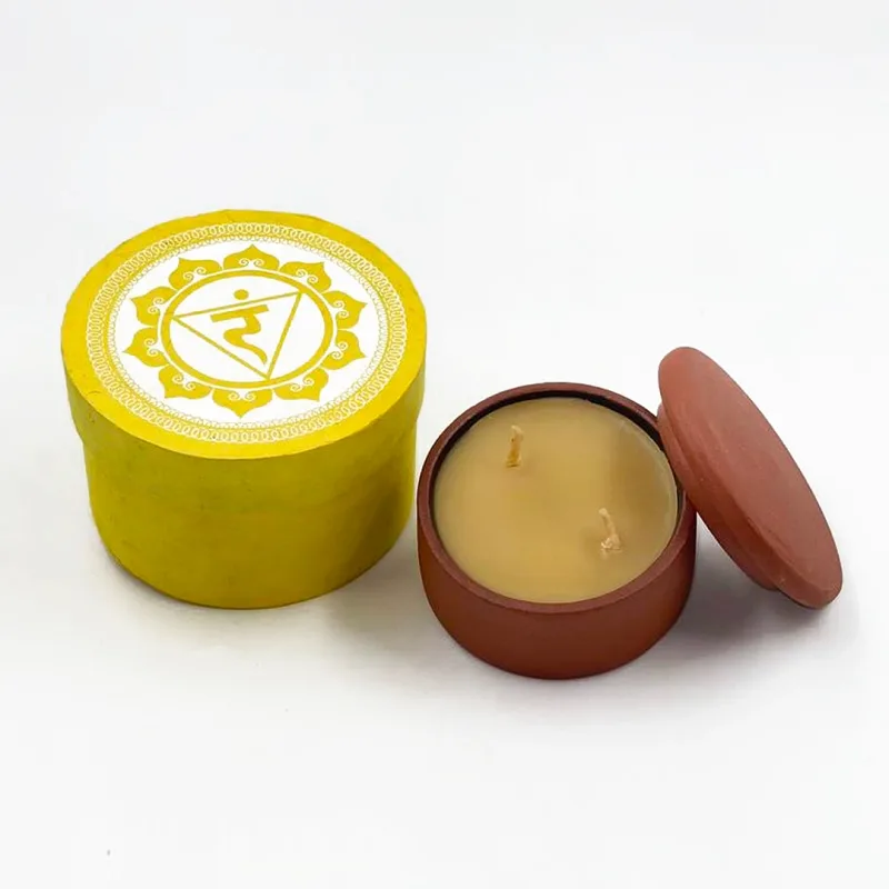 Solar plexus chakra (Manipura) 7 chakra candle