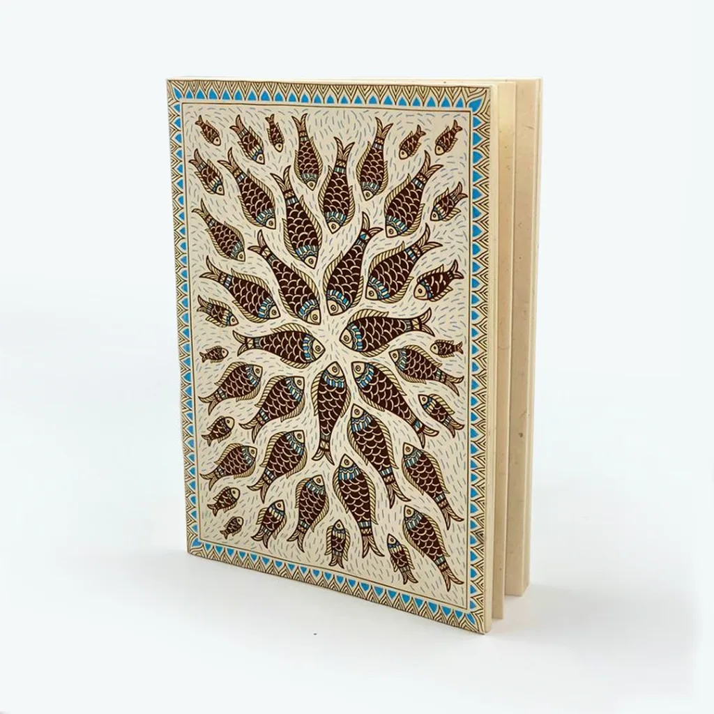 Mithila fishes-3 lokta notebook
