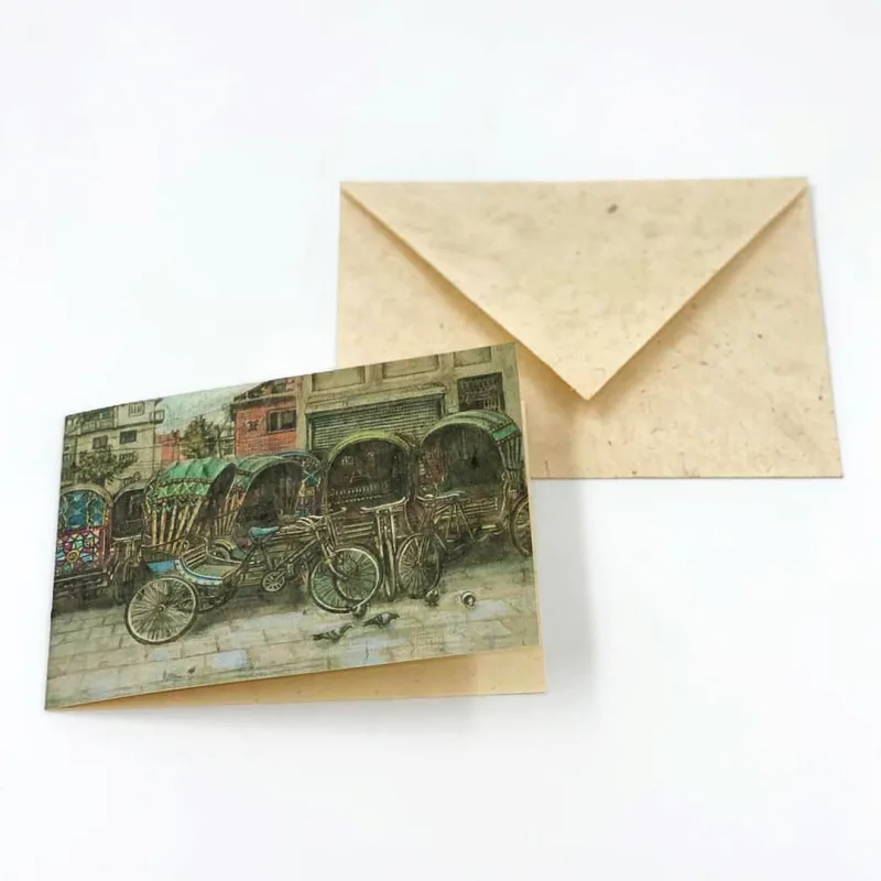 Rickshaws postcard