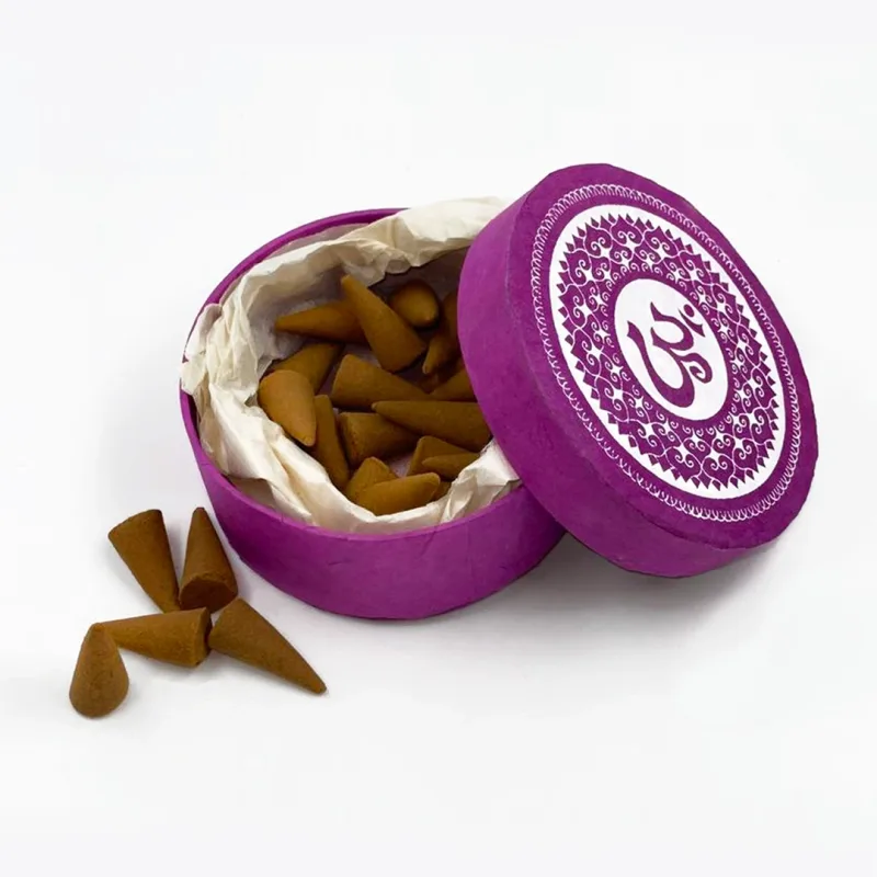 Crown chakra (Sahasrara) 7 chakra incense cone