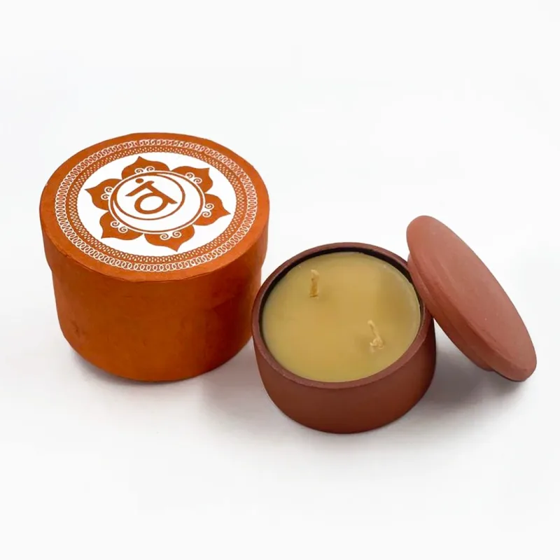 Sacral chakra (Svadhisthana) 7 chakra candle