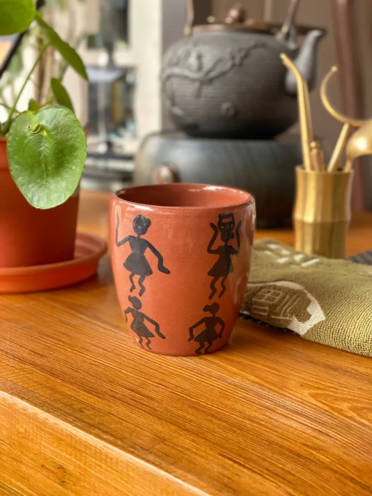 Warli-4 ceramic cup